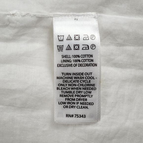 Rachel Zoe White Maxi Dress Lace Eyelet Boho Size 8 - Picture 13 of 13